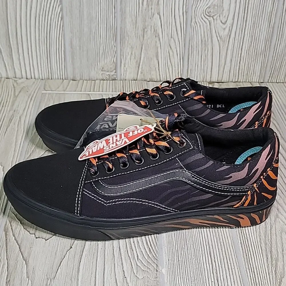 Vans ComfyCush Old Skool Tiger Discovery Project Cat Mens Size 9.5 Womens 11 NEW